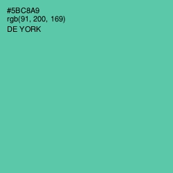 #5BC8A9 - De York Color Image